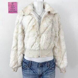 xoxo faux fur jacket